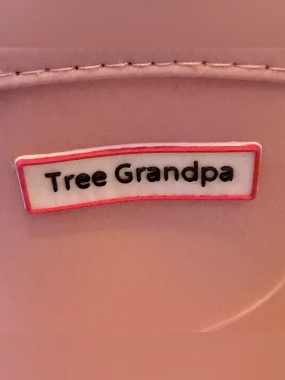 Tree Grandpa toddler size 13 pink rain boots